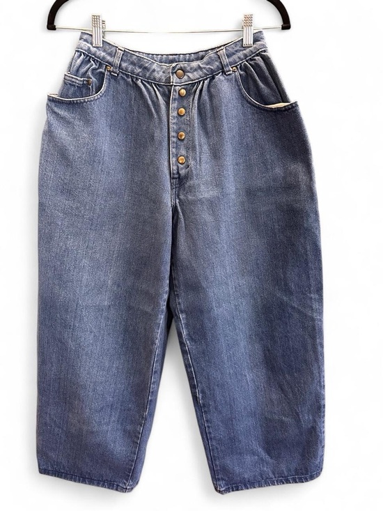 Sasson Jeans Denim - Women's Vintage 80s Sasson Wide Leg Baggy High Waisted Jeans 26"